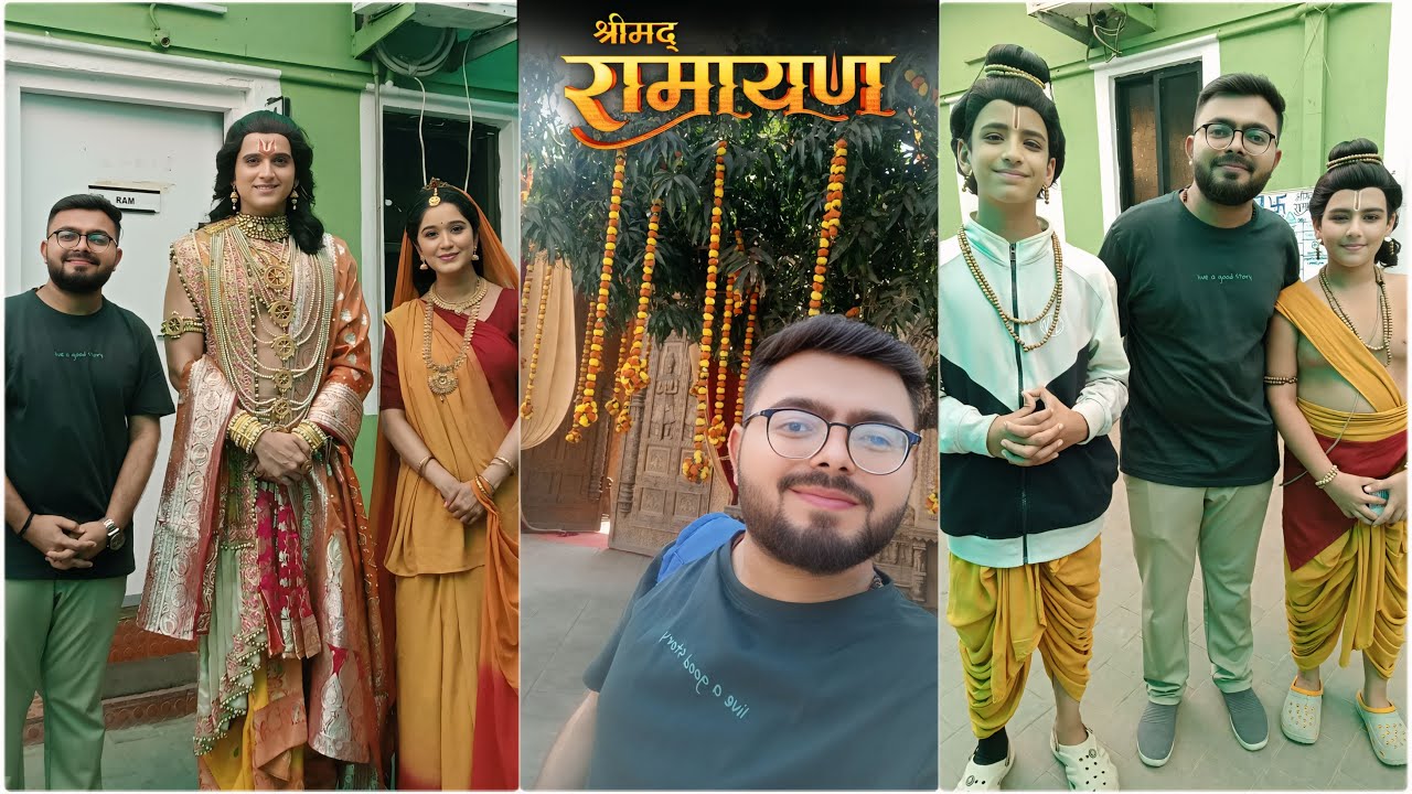Visiting Shrimad Ramayan Set and meeting Siya Ram