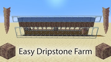 Easy Dripstone Farm Tutorial Minecraft 1.17+