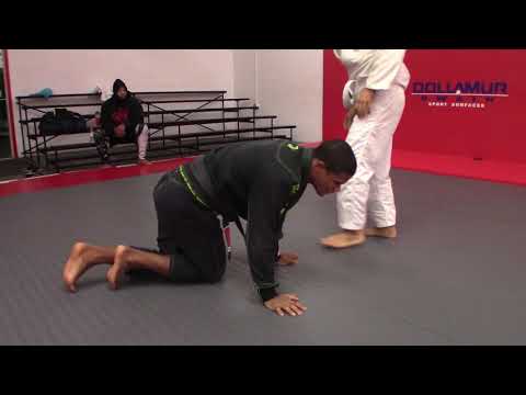 Closed Guard Sweep When Opponent Stands Up, Followed by Armbar (GREAT)