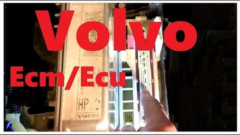 Volvo S60 XC90 S70 850 ECM (ECU) and TCM modules removal tips