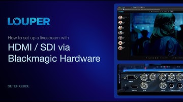 Louper: Set up a Livestream of an HDMI / SDI signal via Blackmagic Hardware