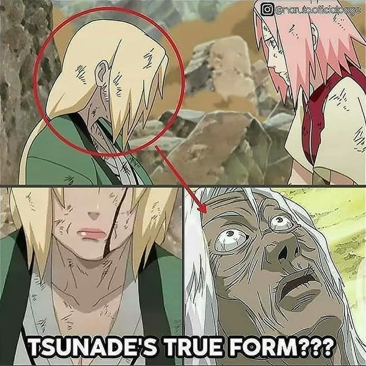 The real form the fourth hokage tsunade yeah toh jiraya se bhi buddhi nikli 😂 #tsunade