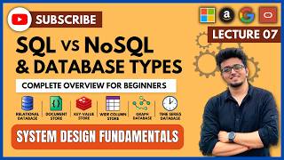 🧠 System Design Fundamentals 8: ✅ SQL, NoSQL and Database Types Explained