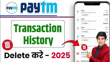 Paytm payment history kaise delete kare | how to delete paytm payment history | delete paytm history