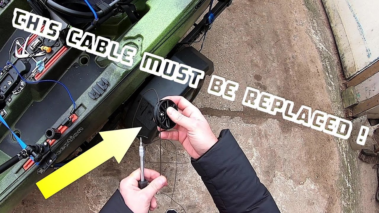 RUDDER CABLE MUST BE REPLACED! Pescador Pilot 12 + few TIPS on how to make steering even
