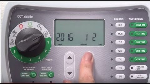 Rain Bird SST Sprinkler Timer Installation and Programming
