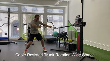 Resilient Performance - Cable Resisted Trunk Rotation Wide Stance