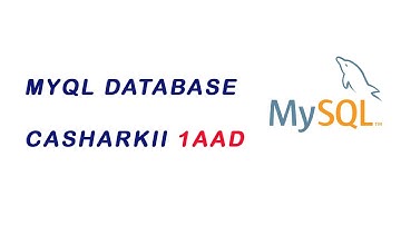 CASHARKA 1AAD - BARO DATABASE (MYSQL)  CREATE DATABASE AND TABLE