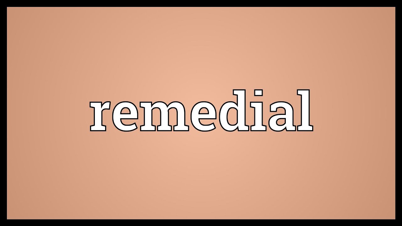 Remedial English Definition