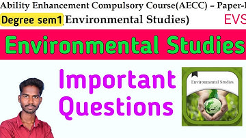 Degree 1st Semester Environmental studies important questions Top 10 @Danduvenkatramulu