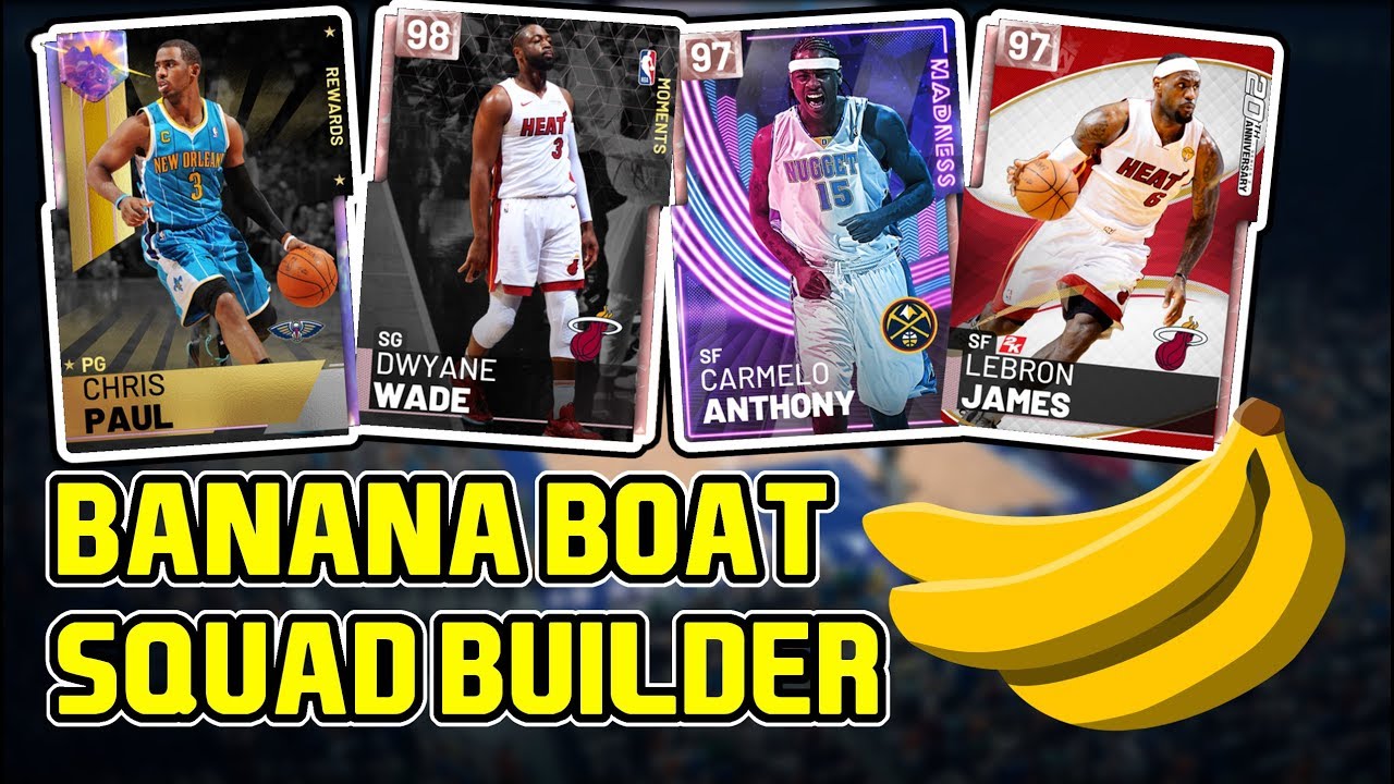 BANANA BOAT LINEUP GAMEPLAY FT. NEW PD WADE! NBA 2k19 MyTEAM SQUAD