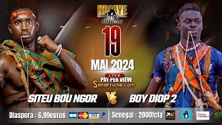 🛑Direct - Arène Nationale combat Boy Diop 2 vs Siteu Bou Ngor en live pay per view sur Senaffiche