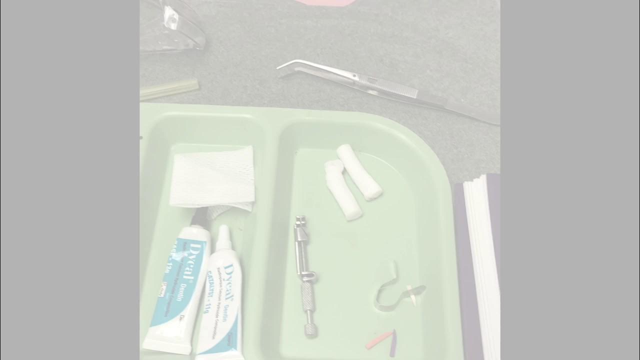 Amalgam tray set up YouTube