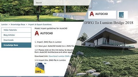 how to download DWG To Lumion Bridge 2018 for autocad, autocad architecture