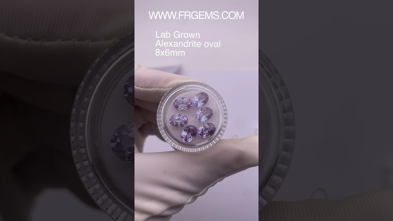 Lab grown Alexandrite Color change Oval shape Faceted 8x6mm loose Gemstones for your jewelry designs