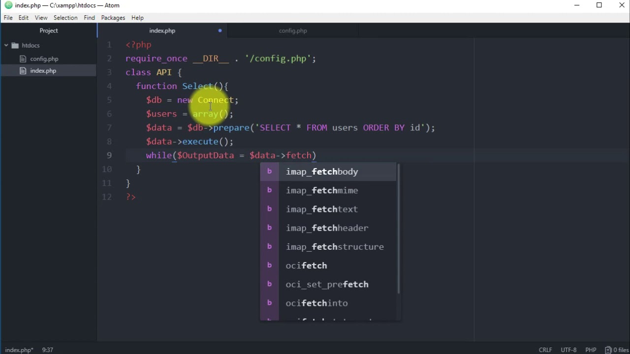 fetch_assoc คือ  Update  How To Create A Simple REST API in PHP