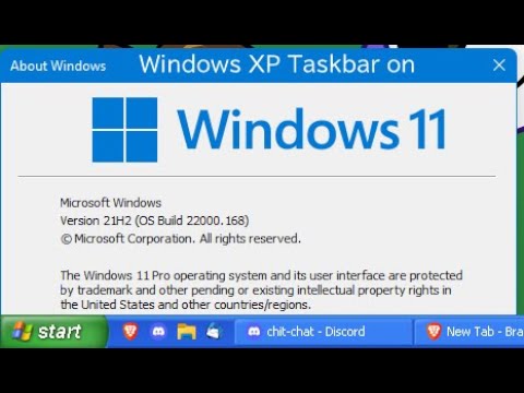 How to get windows xp taskbar in windows 11
