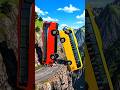 Funny Cartoon Buses on Crazy Mountain Road | 3D HD Animation #car #gari #shorts