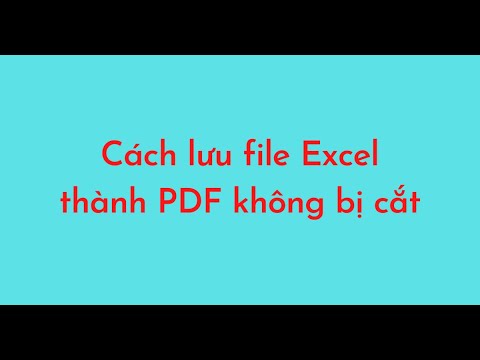 Video: Bạn có thể đặt một tệp PDF trong Excel không?