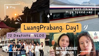 12 Dentists in LuangPraBang (Day1/2) , 1st time Laos-China high speed train!! | Aoymui vlog4