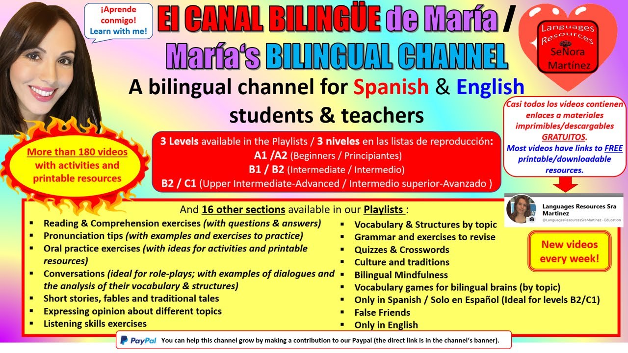 BILINGUAL CHANNEL FOR TEACHERS AND STUDENTS / CANAL BILINGÜE PARA ...