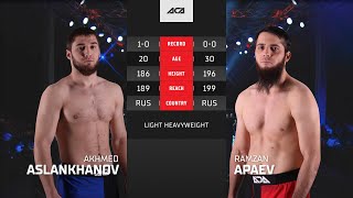 Ахмед Аслаханов vs. Рамзан Апаев | Akhmed Aslakhanov vs. Ramzan Apaev | ACA YE 44