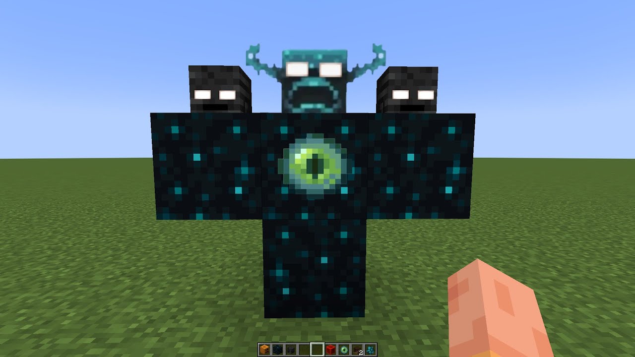 what if you create a WARDEN ENDER WITHER in MINECRAFT (part 2) - YouTube