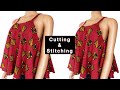 How to make a circle top with straps  easy cutting and stitching tutorial