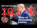 President Trump has made more than 20,000 false or misleading claims | Fact Checker