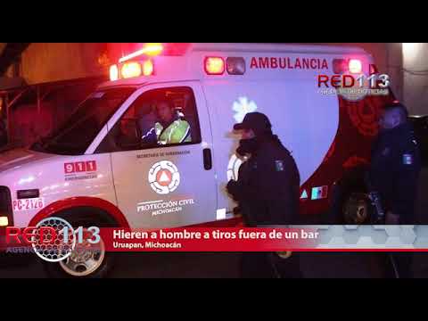 VIDEO Hieren a hombre a tiros fuera de un bar