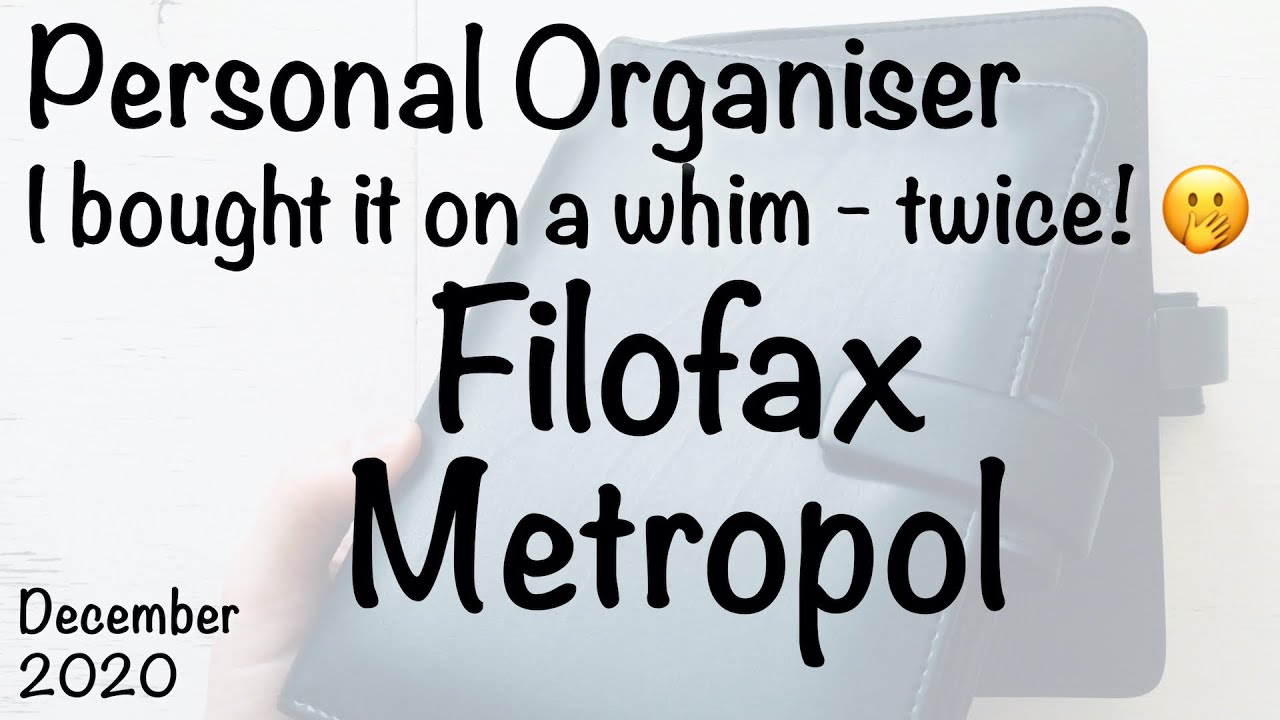 my first-ever personal ring planner - Filofax Metropol Personal Organiser