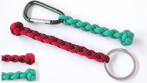 Paracord Keychain - 4 Strand Round Braid / Diamond Knot Key Fob Tutorial - How to Make – CBYS