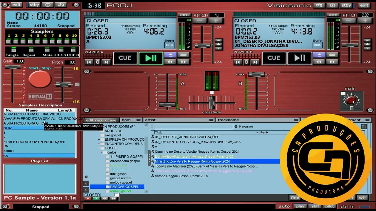 SKIN PCDJ RED, NO VIRTUAL DJ