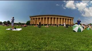 full solar eclipse 360° video 2017 Parthenon in Nashville, TN