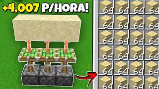 MELHOR FARM DE AREIA no Minecraft Bedrock 26.1/1.21+!
