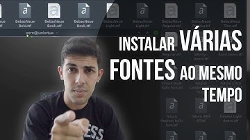 Instalando Várias Fontes ao Mesmo Tempo no Linux