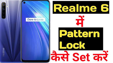 How to set pattern lock in realme 6 || Realme 6 me pattern lock kaise lagaye ||