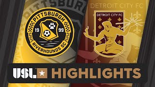 4.27.2024 | Pittsburgh Riverhounds SC vs. Detroit City FC - Game Highlights