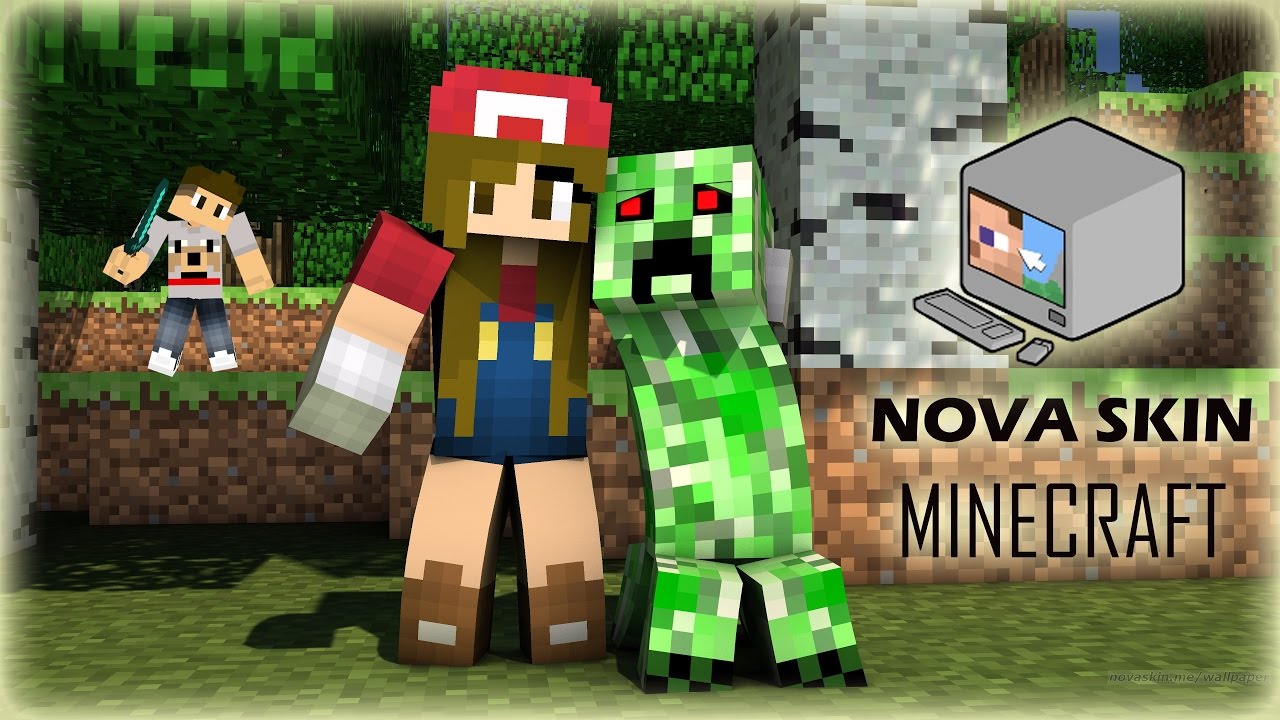 NOVA SKIN EDITOR - como criar skin do minecraft / wallpaper / gif / papercraft