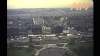 Edinburgh Scotland sightseeing tour 1966 old cine film 336