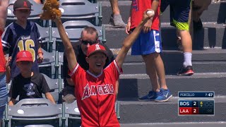 Trout belts solo shot, young fan celebrates