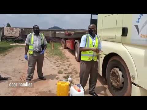 Cab sanitisation - protecting HGV drivers from COVID-19 in Uganda