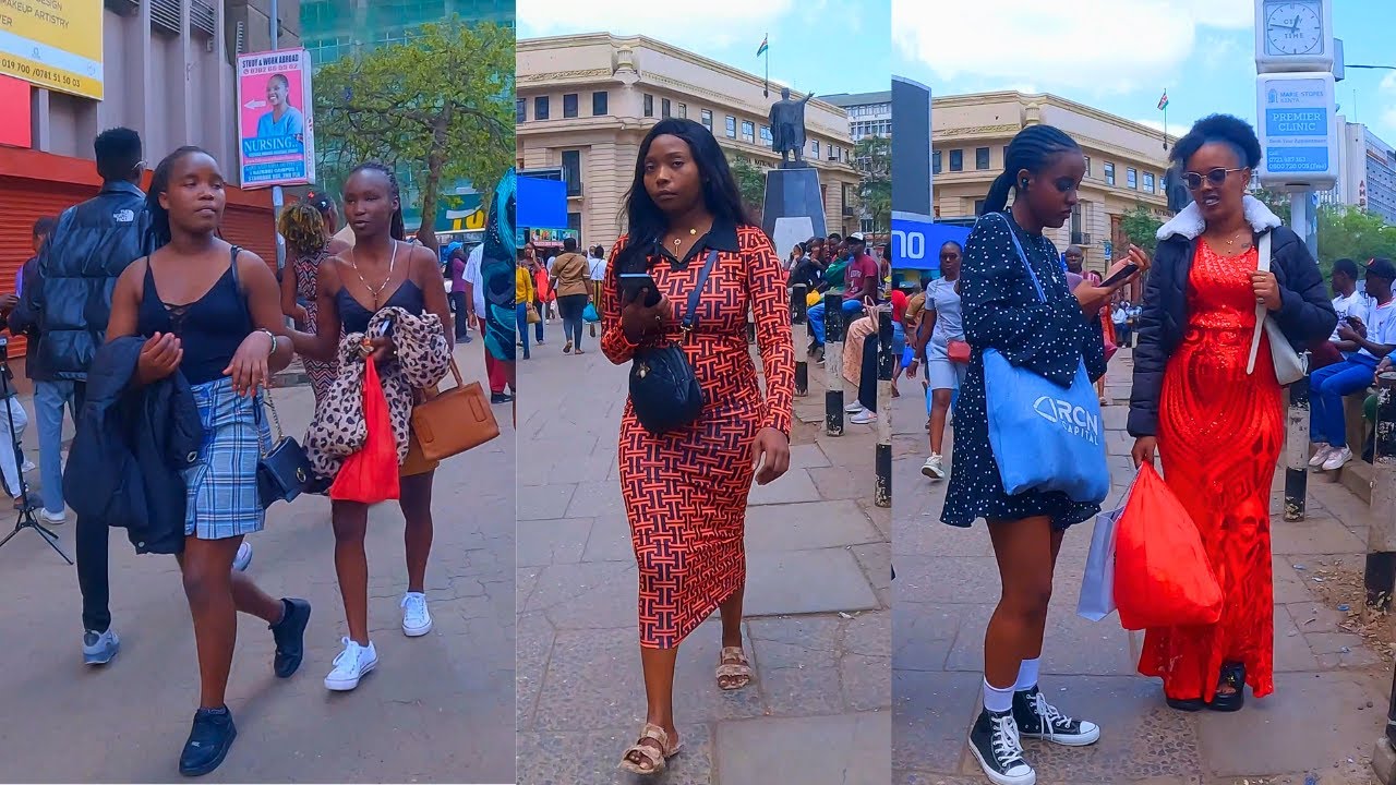 walking the beautiful  streets of Nairobi Kenya in Africa. 4k street walking tour