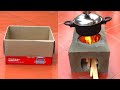 How to Make Firewood Stove with Cement and Carton - Diy Rocket Stove Designs