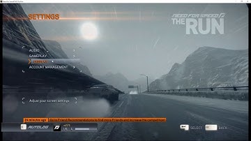How To Change Effects Quality In NFS The Run