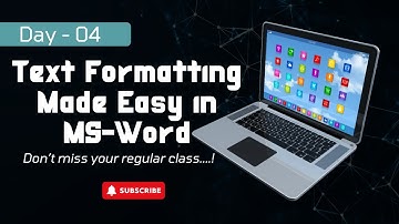 🔥 MS Word Tutorial – Day 4 | Master Text Formatting Step by Step! 🔥