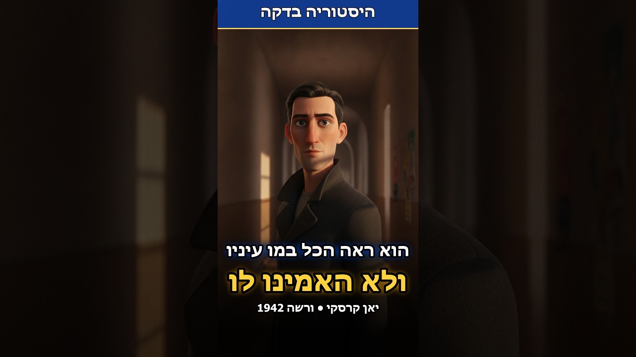 הוא ראה את הגטו במו עיניו — ואמרו לו שאי אפשר להאמין לו| יאן קרסקי