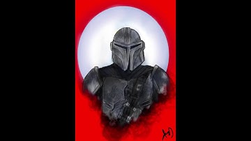 The Mandalorian Drawing TImelapse
