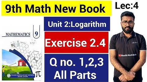 9th Class Math Exercise 2.4 Question 1,2,3 New Book||Ex 2.4 class 9th Math new book #shoaibmathwala