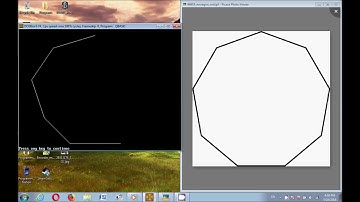 QBASIC TUTORIAL 20 -  MAKING A NONAGON WITH THE HELP OF LINE COMMAND | PROGRAMMING NATION
